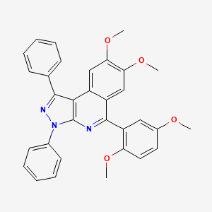 5-(2,5-dimethoxyphenyl)-7,8-dimethoxy-1,3-diphenyl-3H-pyrazolo[3,4-c]isoquinoline