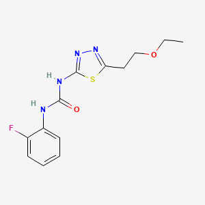 1-[5-(2-Ethoxyethyl)-1,3,4-thiadiazol-2-yl]-3-(2-fluorophenyl)urea