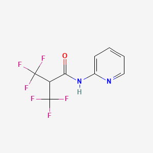 molecular formula C9H6F6N2O B4801644 3,3,3-trifluoro-N-(pyridin-2-yl)-2-(trifluoromethyl)propanamide 