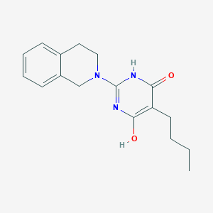 5-butyl-2-(3,4-dihydroisoquinolin-2(1H)-yl)pyrimidine-4,6-diol