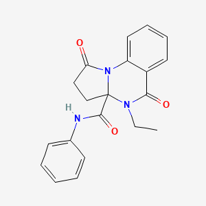 4-ethyl-1,5-dioxo-N-phenyl-2,3,4,5-tetrahydropyrrolo[1,2-a]quinazoline-3a(1H)-carboxamide