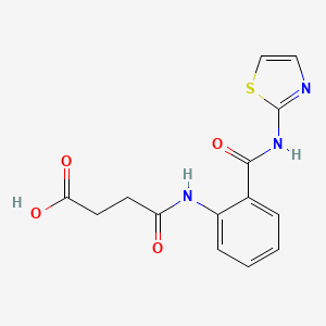 4-Oxo-4-[2-(1,3-thiazol-2-ylcarbamoyl)anilino]butanoic acid