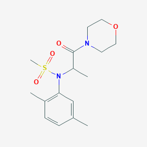 N-(2,5-dimethylphenyl)-N-[1-methyl-2-(4-morpholinyl)-2-oxoethyl]methanesulfonamide