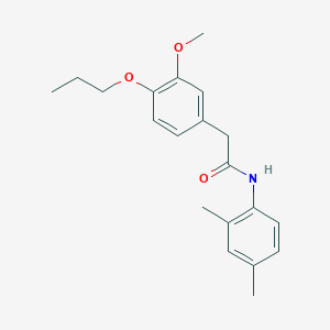 N-(2,4-dimethylphenyl)-2-(3-methoxy-4-propoxyphenyl)acetamide