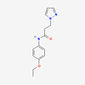 N-(4-ethoxyphenyl)-3-(1H-pyrazol-1-yl)propanamide