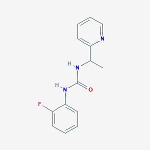 N-(2-FLUOROPHENYL)-N'-[1-(2-PYRIDYL)ETHYL]UREA