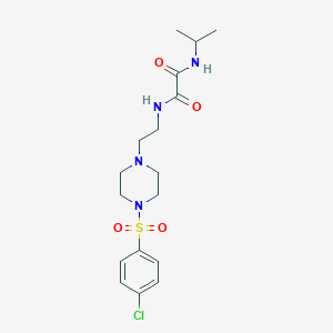 molecular formula C17H25ClN4O4S B480184 N-{2-[4-(4-Chloro-benzenesulfonyl)-piperazin-1-yl]-ethyl}-N'-isopropyl-oxalamide CAS No. 487036-10-2