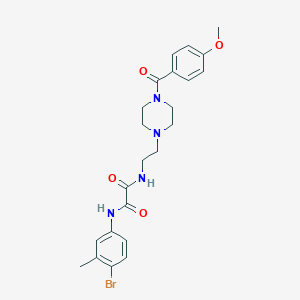 molecular formula C23H27BrN4O4 B480185 N-(4-bromo-3-methylphenyl)-N'-(2-{4-[(4-methoxyphenyl)carbonyl]piperazin-1-yl}ethyl)ethanediamide CAS No. 487035-57-4