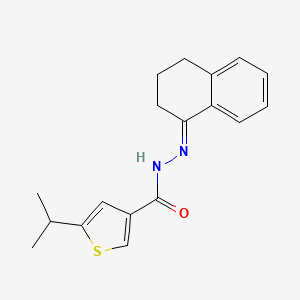 N'-(3,4-dihydro-1(2H)-naphthalenylidene)-5-isopropyl-3-thiophenecarbohydrazide