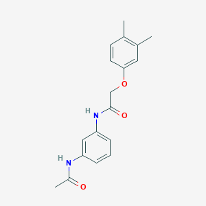 N-[3-(acetylamino)phenyl]-2-(3,4-dimethylphenoxy)acetamide