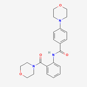 4-(4-morpholinyl)-N-[2-(4-morpholinylcarbonyl)phenyl]benzamide