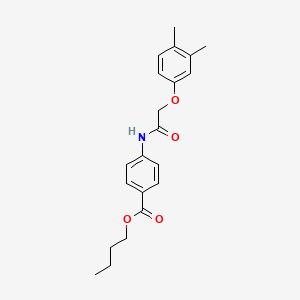 butyl 4-{[(3,4-dimethylphenoxy)acetyl]amino}benzoate