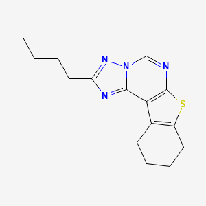 2-butyl-8,9,10,11-tetrahydro[1]benzothieno[3,2-e][1,2,4]triazolo[1,5-c]pyrimidine