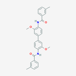 molecular formula C30H28N2O4 B4801933 N,N'-(3,3'-dimethoxy-4,4'-biphenyldiyl)bis(3-methylbenzamide) 