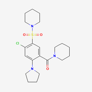 (4-Chloro-5-piperidin-1-ylsulfonyl-2-pyrrolidin-1-ylphenyl)-piperidin-1-ylmethanone