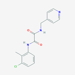 molecular formula C15H14ClN3O2 B480196 N'-(3-chloro-2-methylphenyl)-N-(pyridin-4-ylmethyl)oxamide CAS No. 434295-12-2