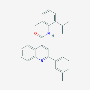 N-[2-METHYL-6-(PROPAN-2-YL)PHENYL]-2-(3-METHYLPHENYL)QUINOLINE-4-CARBOXAMIDE