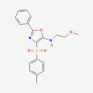 N-(2-methoxyethyl)-4-[(4-methylphenyl)sulfonyl]-2-phenyl-1,3-oxazol-5-amine