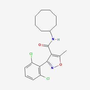 N-cyclooctyl-3-(2,6-dichlorophenyl)-5-methyl-1,2-oxazole-4-carboxamide