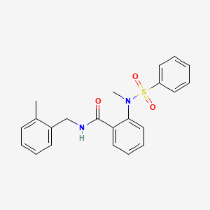 N-(2-methylbenzyl)-2-[methyl(phenylsulfonyl)amino]benzamide