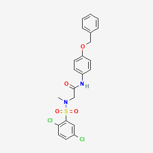 N~1~-[4-(benzyloxy)phenyl]-N~2~-[(2,5-dichlorophenyl)sulfonyl]-N~2~-methylglycinamide