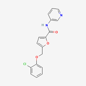 5-[(2-CHLOROPHENOXY)METHYL]-N~2~-(3-PYRIDYL)-2-FURAMIDE