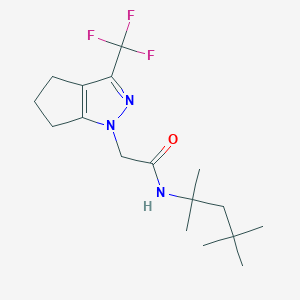 N-(1,1,3,3-tetramethylbutyl)-2-[3-(trifluoromethyl)-5,6-dihydrocyclopenta[c]pyrazol-1(4H)-yl]acetamide