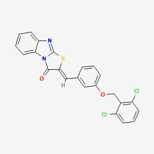 molecular formula C23H14Cl2N2O2S B4802151 (2Z)-2-{3-[(2,6-dichlorobenzyl)oxy]benzylidene}[1,3]thiazolo[3,2-a]benzimidazol-3(2H)-one 