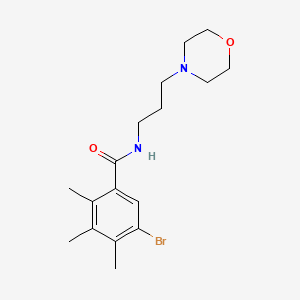 5-bromo-2,3,4-trimethyl-N-[3-(morpholin-4-yl)propyl]benzamide