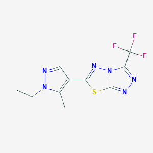 6-(1-ethyl-5-methyl-1H-pyrazol-4-yl)-3-(trifluoromethyl)[1,2,4]triazolo[3,4-b][1,3,4]thiadiazole