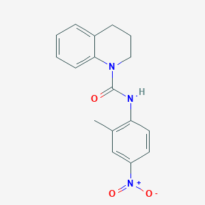 molecular formula C17H17N3O3 B4802214 N-(2-methyl-4-nitrophenyl)-3,4-dihydro-1(2H)-quinolinecarboxamide 