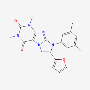 8-(3,5-DIMETHYLPHENYL)-7-(FURAN-2-YL)-1,3-DIMETHYL-1H,2H,3H,4H,8H-IMIDAZO[1,2-G]PURINE-2,4-DIONE