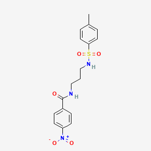 N-(3-{[(4-methylphenyl)sulfonyl]amino}propyl)-4-nitrobenzamide