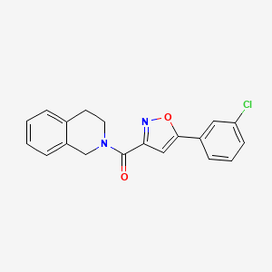 2-{[5-(3-chlorophenyl)-3-isoxazolyl]carbonyl}-1,2,3,4-tetrahydroisoquinoline