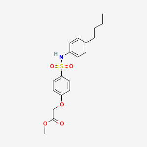 Methyl 2-[4-[(4-butylphenyl)sulfamoyl]phenoxy]acetate