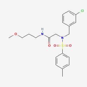 N~2~-(3-chlorobenzyl)-N~1~-(3-methoxypropyl)-N~2~-[(4-methylphenyl)sulfonyl]glycinamide