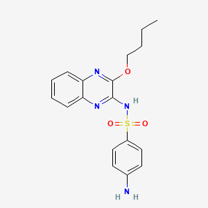 4-amino-N-(3-butoxy-2-quinoxalinyl)benzenesulfonamide