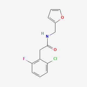 2-(2-CHLORO-6-FLUOROPHENYL)-N-[(FURAN-2-YL)METHYL]ACETAMIDE