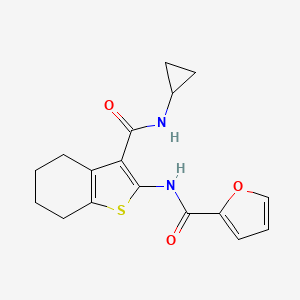 N-[3-(CYCLOPROPYLCARBAMOYL)-4,5,6,7-TETRAHYDRO-1-BENZOTHIOPHEN-2-YL]-2-FURAMIDE