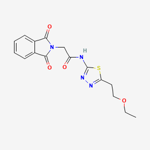 2-(1,3-dioxo-1,3-dihydro-2H-isoindol-2-yl)-N-[5-(2-ethoxyethyl)-1,3,4-thiadiazol-2-yl]acetamide