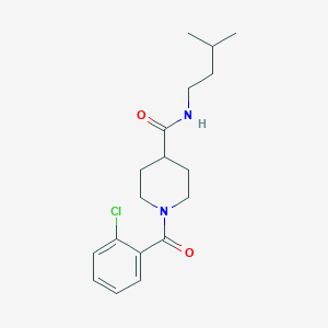 1-(2-chlorobenzoyl)-N-(3-methylbutyl)piperidine-4-carboxamide