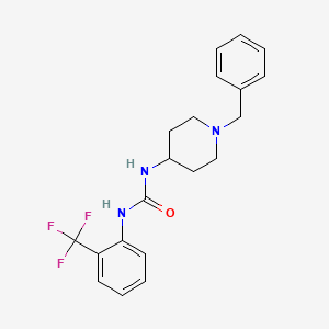 molecular formula C20H22F3N3O B4802483 1-(1-Benzylpiperidin-4-yl)-3-[2-(trifluoromethyl)phenyl]urea 