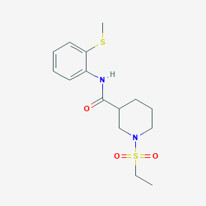 1-(ethylsulfonyl)-N-[2-(methylsulfanyl)phenyl]piperidine-3-carboxamide