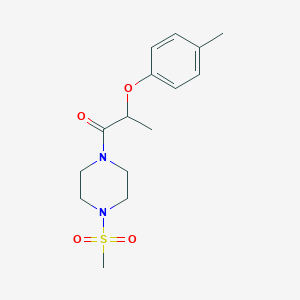 2-(4-Methylphenoxy)-1-[4-(methylsulfonyl)piperazin-1-yl]propan-1-one