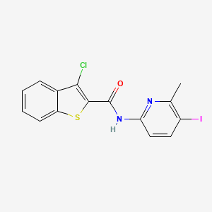 3-chloro-N-(5-iodo-6-methyl-2-pyridinyl)-1-benzothiophene-2-carboxamide