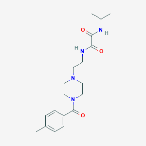 molecular formula C19H28N4O3 B480253 N-Isopropyl-N'-{2-[4-(4-methyl-benzoyl)-piperazin-1-yl]-ethyl}-oxalamide CAS No. 443325-65-3