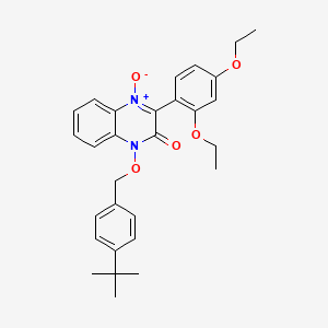 1-[(4-tert-butylbenzyl)oxy]-3-(2,4-diethoxyphenyl)-2(1H)-quinoxalinone 4-oxide