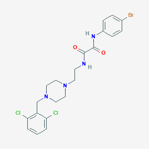 molecular formula C21H23BrCl2N4O2 B480255 N-(4-bromophenyl)-N'-{2-[4-(2,6-dichlorobenzyl)piperazin-1-yl]ethyl}ethanediamide CAS No. 489396-65-8