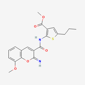 METHYL 2-(2-IMINO-8-METHOXY-2H-CHROMENE-3-AMIDO)-5-PROPYLTHIOPHENE-3-CARBOXYLATE