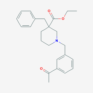 ethyl 1-(3-acetylbenzyl)-3-benzyl-3-piperidinecarboxylate